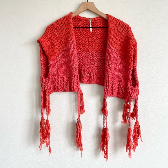 NWT Free People Tassels Away Shrug Vest Size Small - Picture 5 of 12